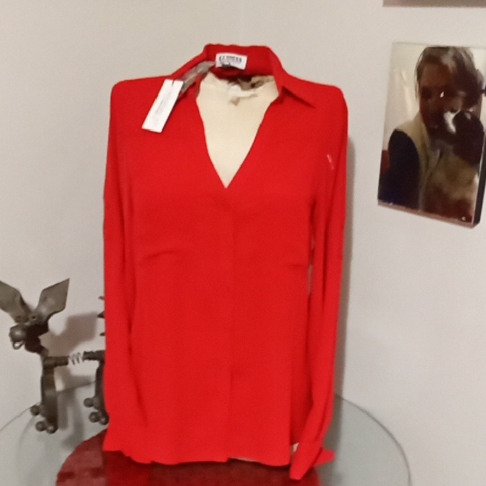 Express Vibrant Red Blouse